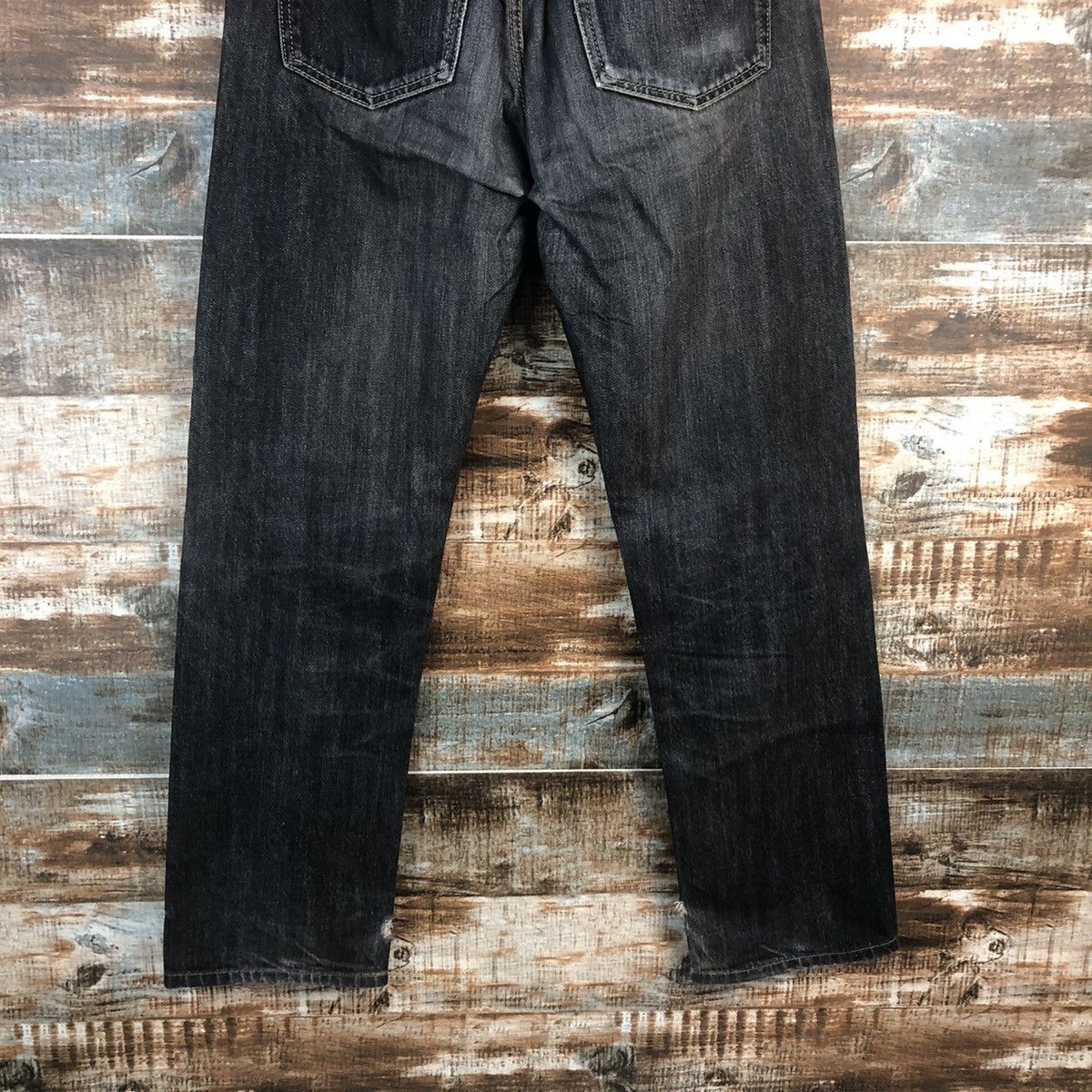 Japanese Brand DL Uniqlo Black Denim Pants #C288 Size US 29 - 14 Thumbnail
