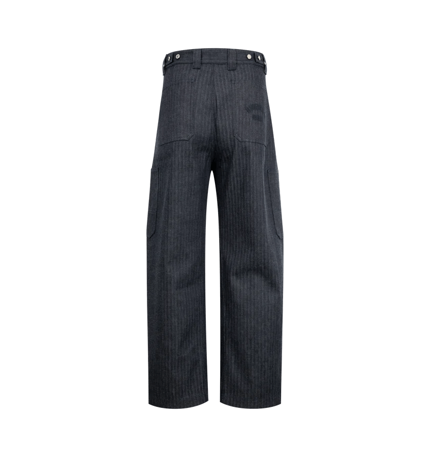 Givenchy o1h1sh11225 Cargo Twisted Leg Pant in Dark Blue Size US 34 / EU 50 - 2 Thumbnail