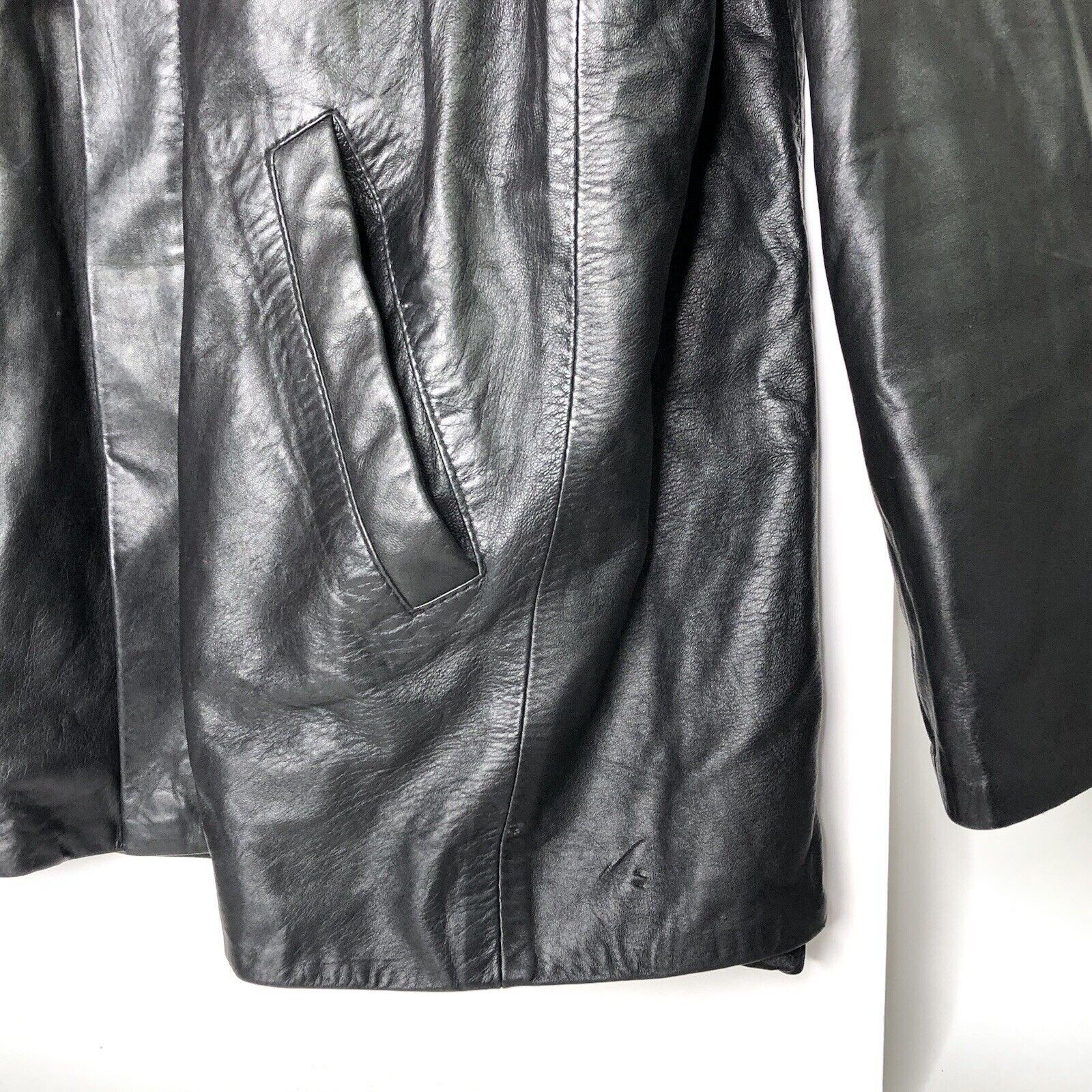 Other Se-ka Men Black Soft Lamb Leather Jacket Size XL Full zip Size US XL / EU 56 / 4 - 5 Thumbnail