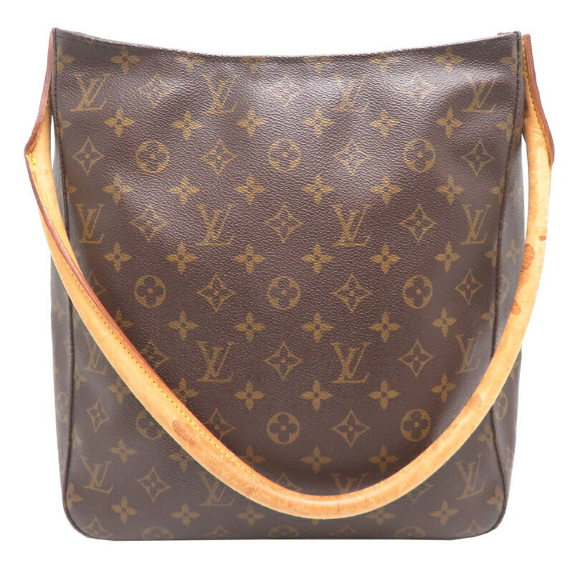 Louis Vuitton Looping Gm Women's Shoulder Bag M51145 Monogram Brown