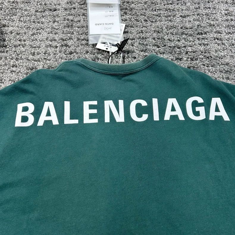 Balenciaga Balenciaga Back LOGO Lake Water Wash Short Sleeve 2502-Next Size US M / EU 48-50 / 2 - 3 Thumbnail