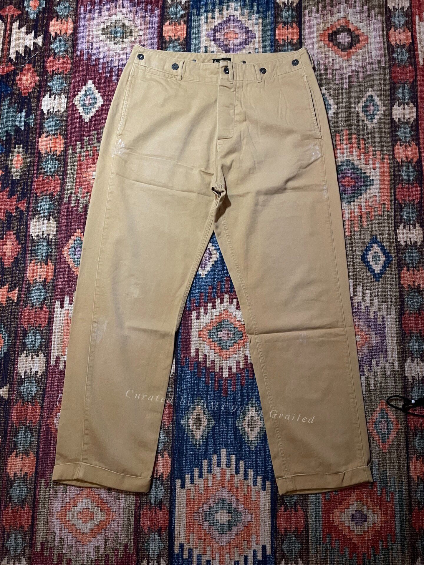LVC LVC Levi's Khaki Splatter Cargo Pants Size US 32 / EU 48 - 1 Thumbnail