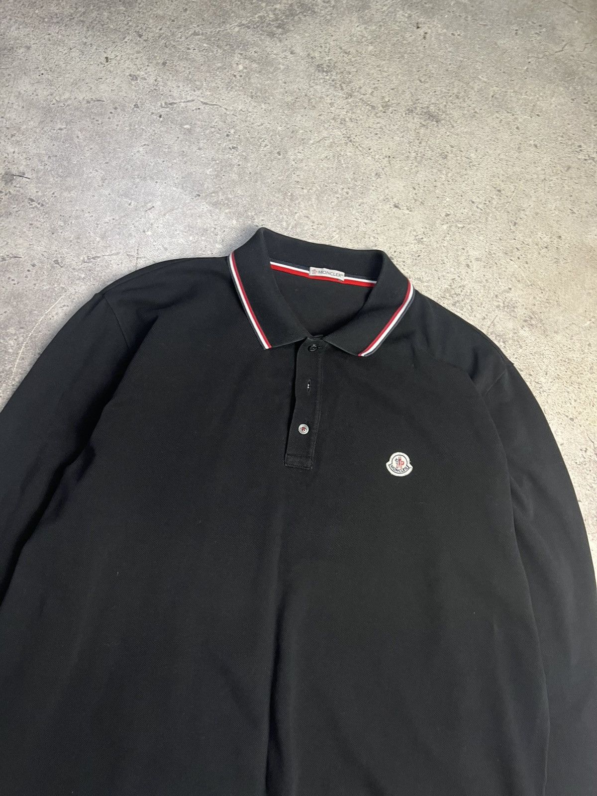 Moncler Vintage Moncler polo long sleeve Size US XXL / EU 58 / 5 - 3 Thumbnail