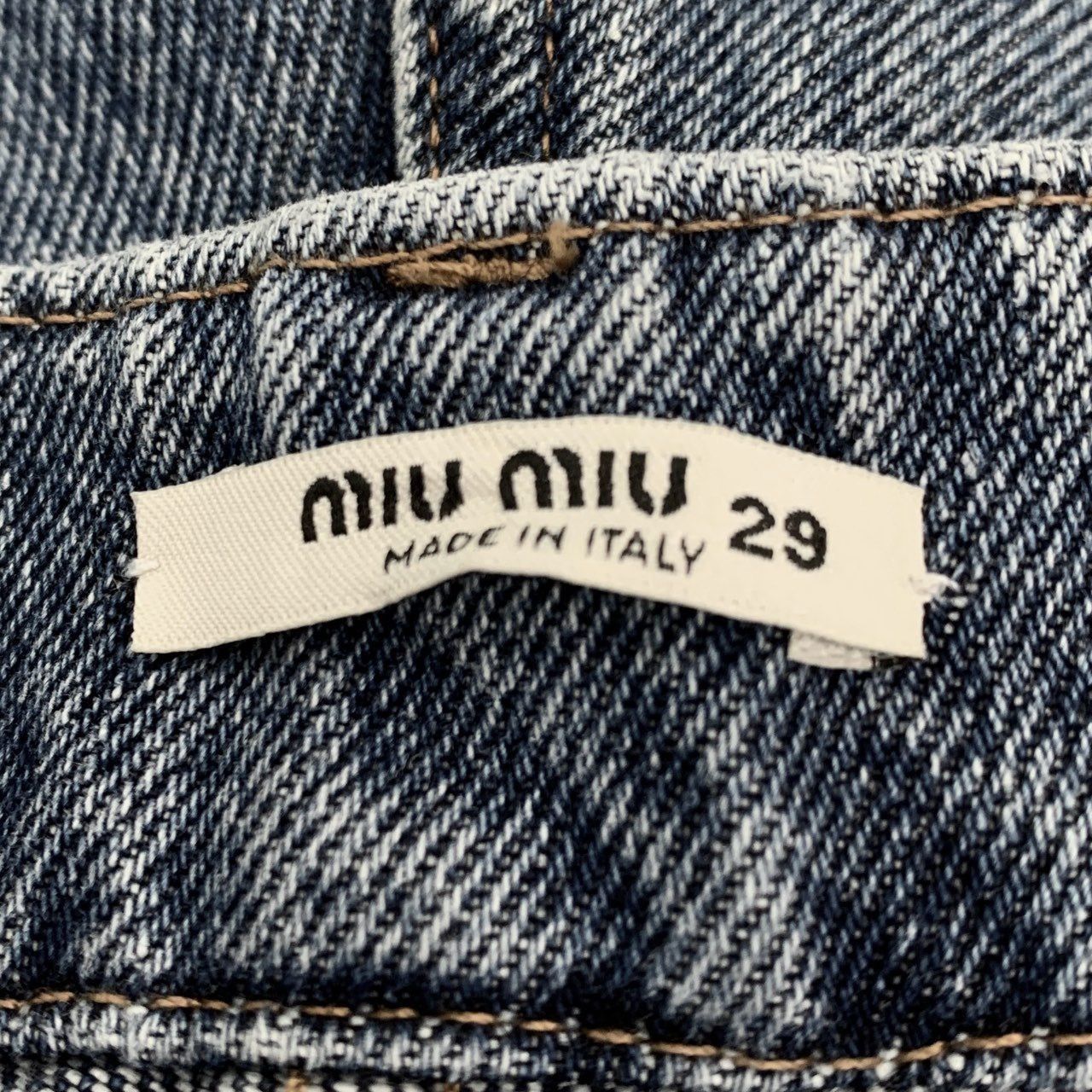 Miu Miu MiuMiu Icons High-Waisted Blue Denim Jeans Womens Size 30" / US 8 / IT 44 - 6 Thumbnail
