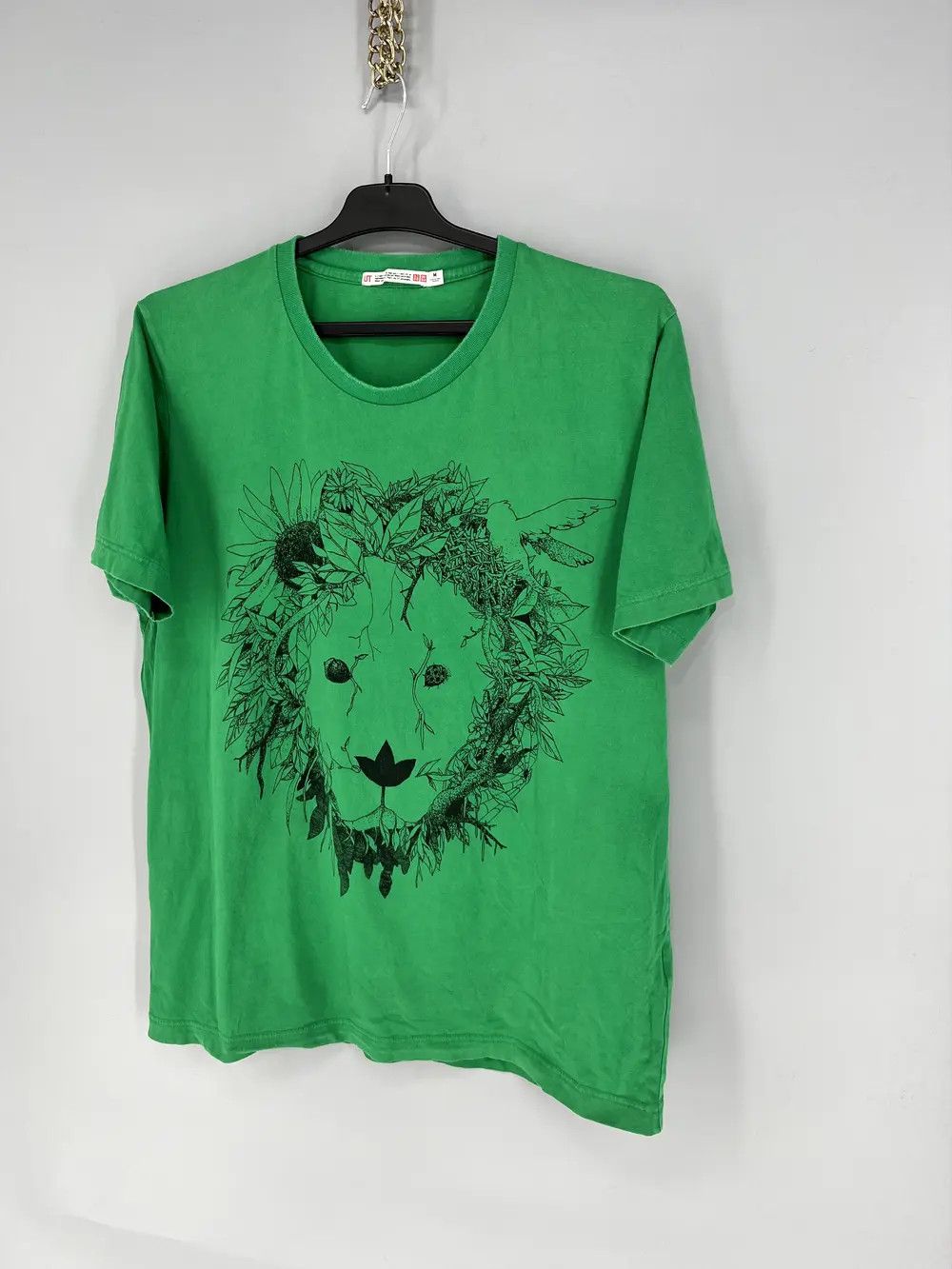 Uniqlo Vintage Mens Uniqlo x Lion Floral Hawai Tee🔥 Streetwear Sty Size US M / EU 48-50 / 2 - 3 Thumbnail