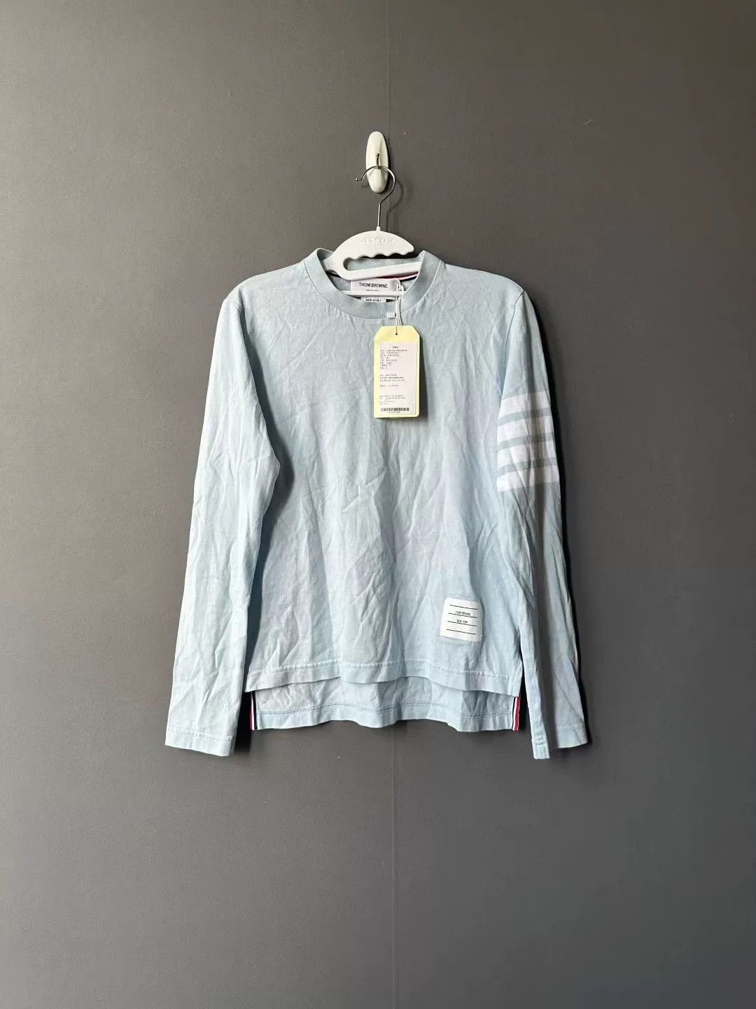 Thom Browne Thom Browne Light Blue Long-Sleeve Top Size US M / EU 48-50 / 2 - 1 Thumbnail