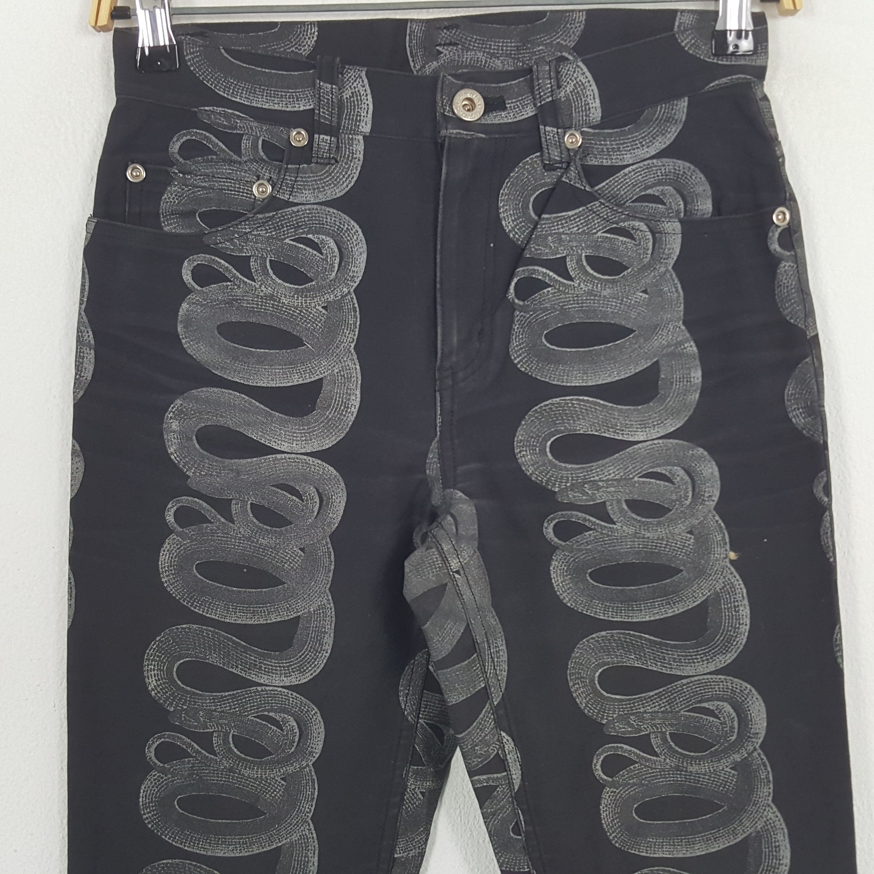 Hysteric Glamour × Japanese Brand × Vintage Vintage Hysteric Glamour Snakes Denim Rare Jeans Size 25" / US 0 / IT 36 - 2 Thumbnail