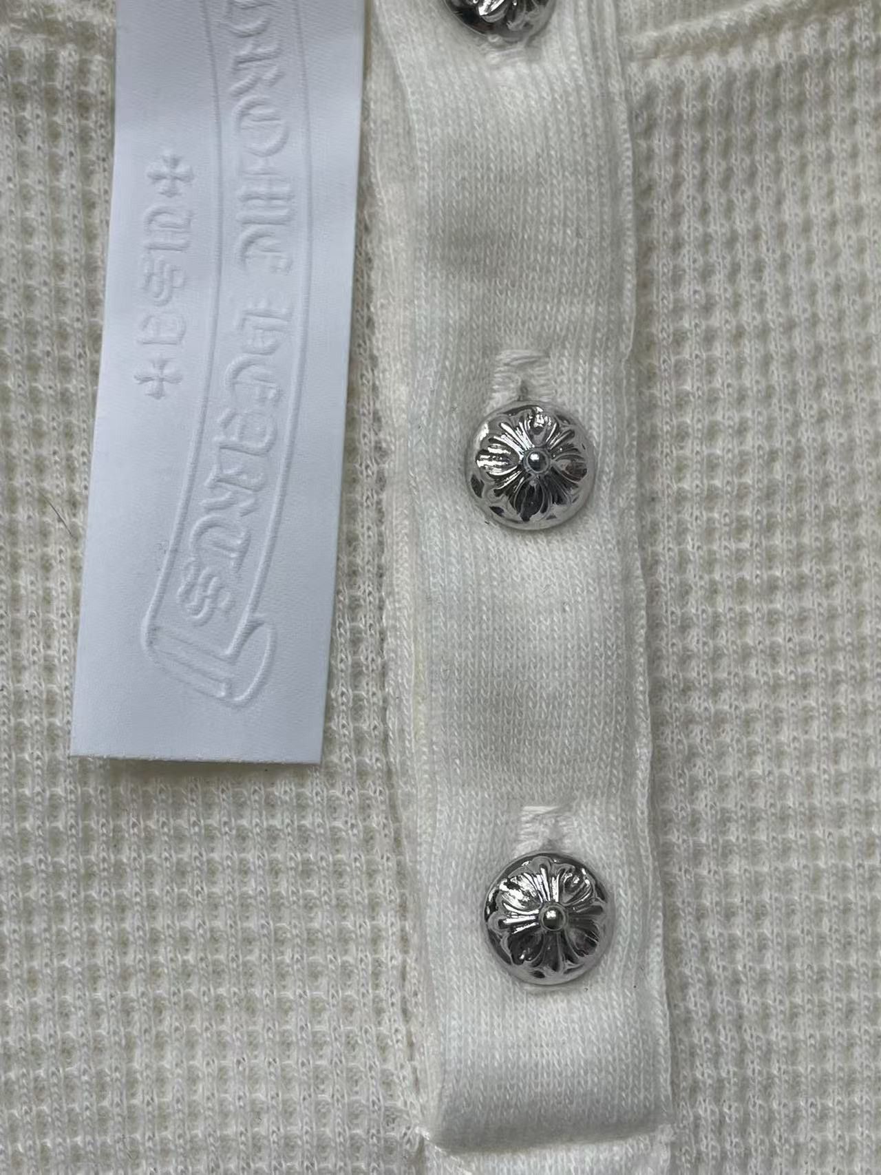 Chrome Hearts Chrome Hearts CH Logo Waffle Thermal Short Sleeve T-Shirt Size US L / EU 52-54 / 3 - 4 Thumbnail