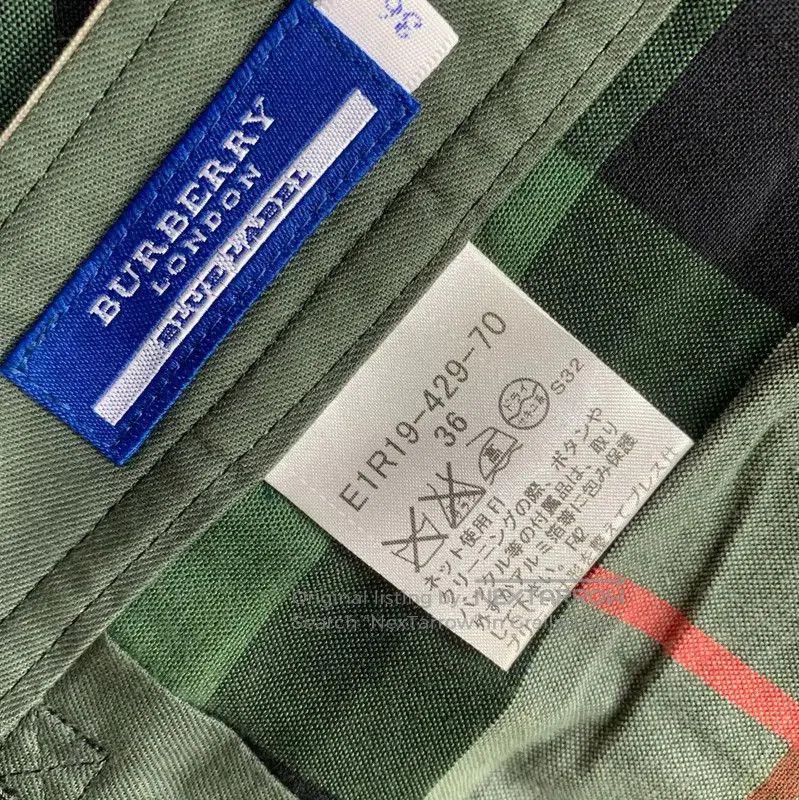 Burberry Burberry Green Plaid Women's Casual Short Pants. Size 23" - 5 Thumbnail