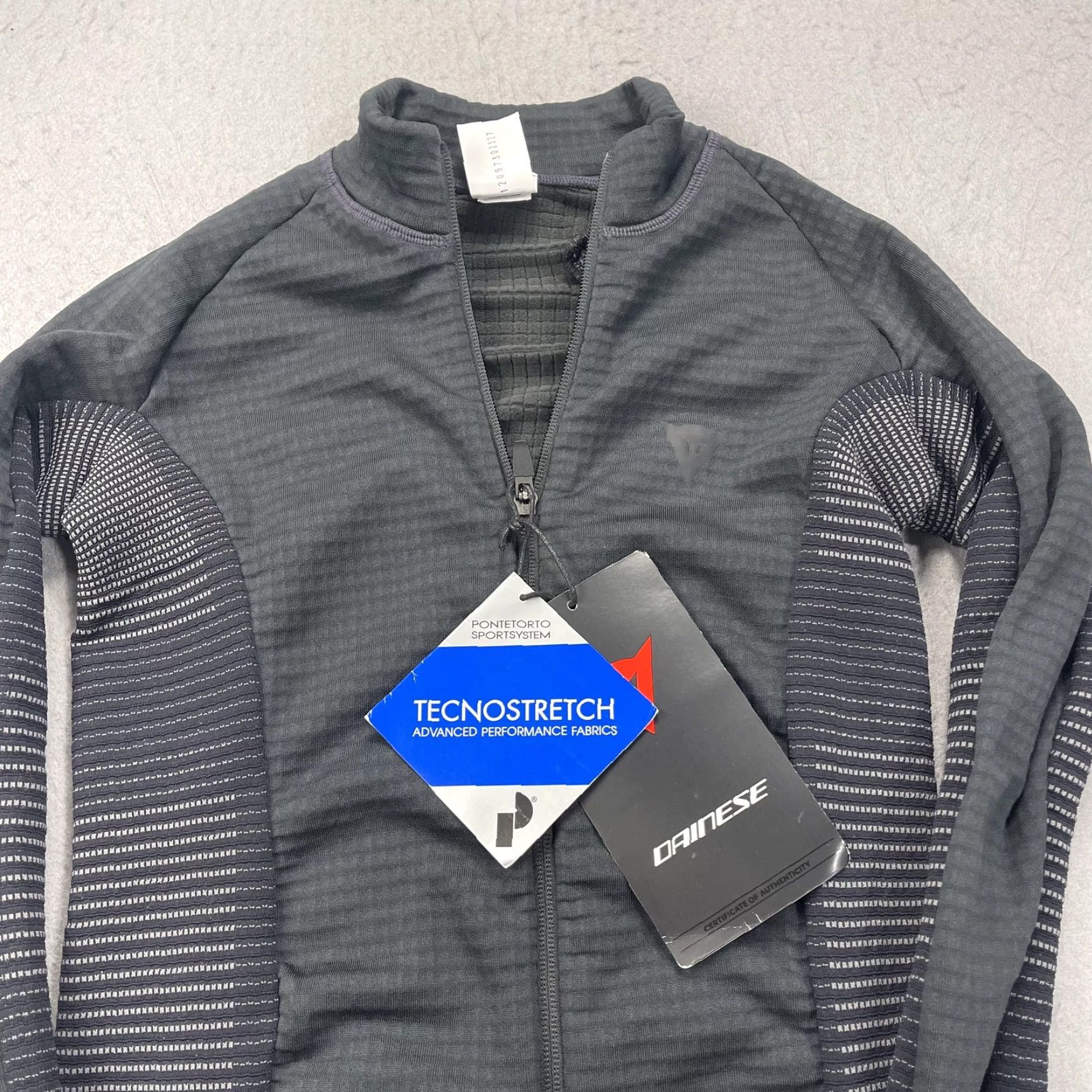 Dainese Dainese Womens XS Gray HP1 Mid Full Zip Tecnostretch Ski Jacket Midlayer Fleece Size XS / US 0-2 / IT 36-38 - 2 Thumbnail