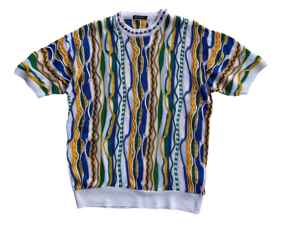 Japanese Brand Vintage Chovert Coogi Style Jumper knit Size US L / EU 52-54 / 3 - 2 Thumbnail