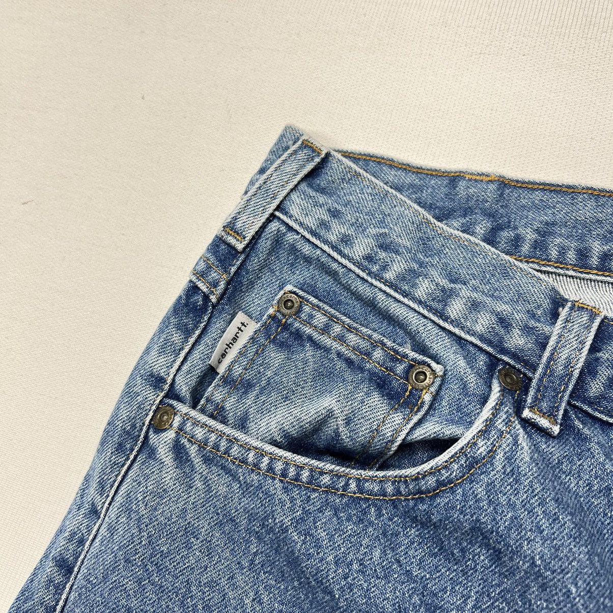 Carhartt × Vintage Carhartt Jeans Blue Relaxed Fit B17 Denim Workwear Baggy Size US 36 / EU 52 - 6 Thumbnail