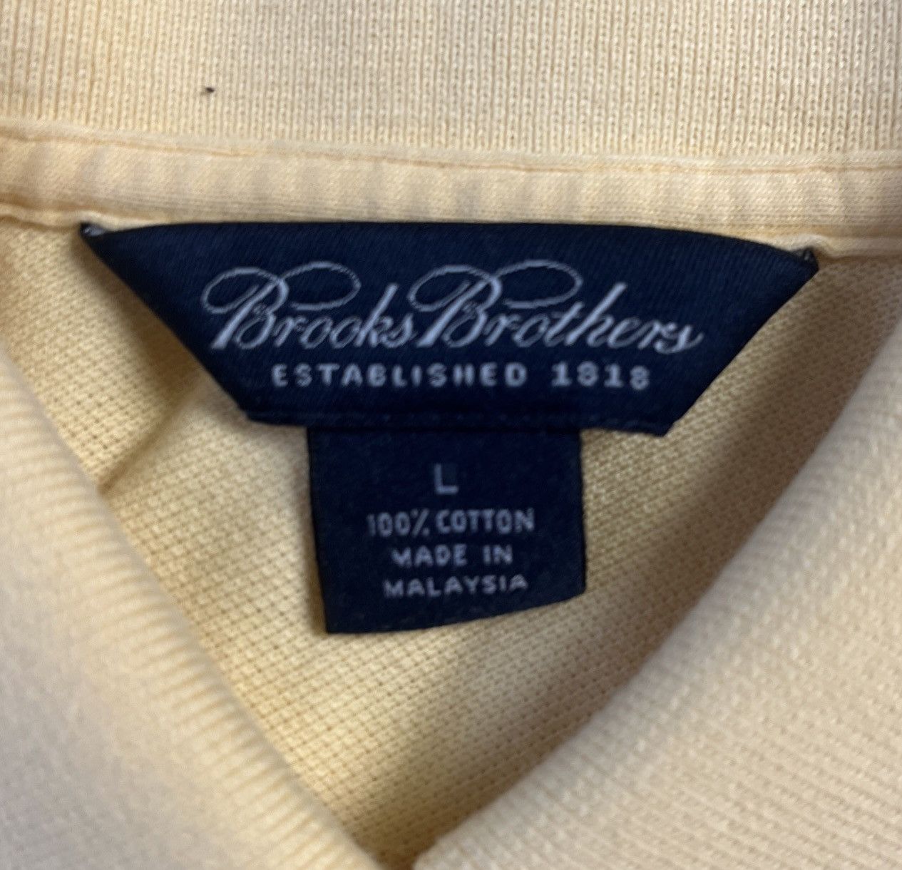 Brooks Brothers Yellow Brooks Brothers Performance Fit polo shirt Size US L / EU 52-54 / 3 - 4 Thumbnail