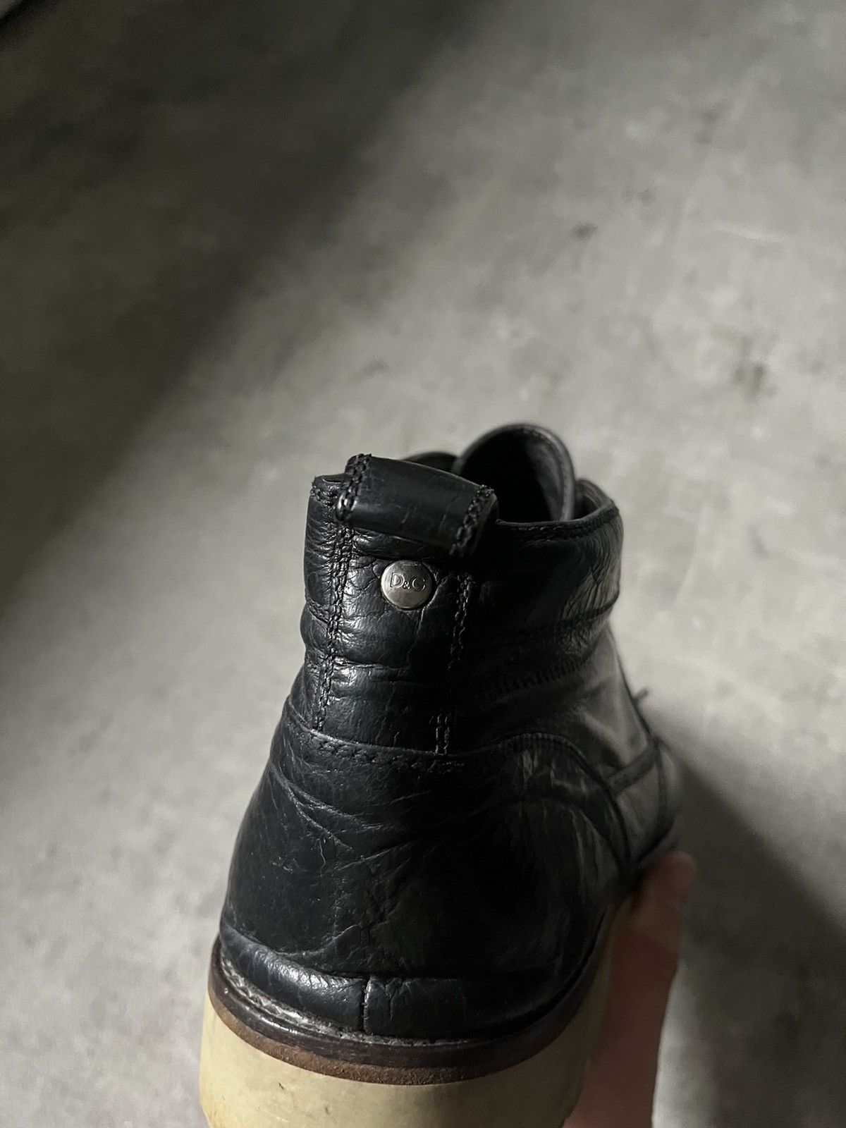 Dolce & Gabbana Dolce & Gabbana leather black boots rare Size US 12 / EU 45 - 10 Thumbnail