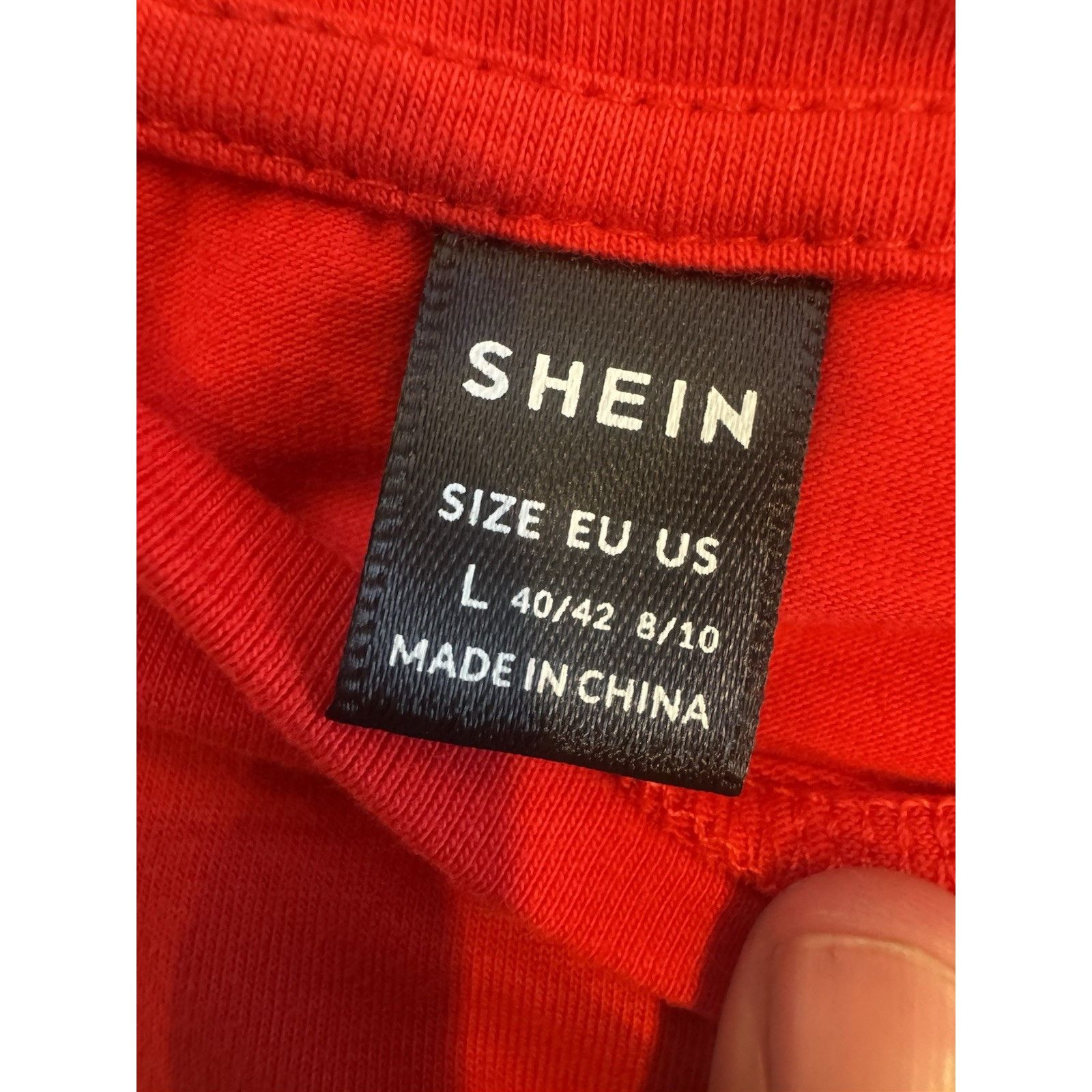 Shein SHEIN Red Graphic T-Shirt Los Angeles California Race Large Size US L / EU 52-54 / 3 - 7 Thumbnail