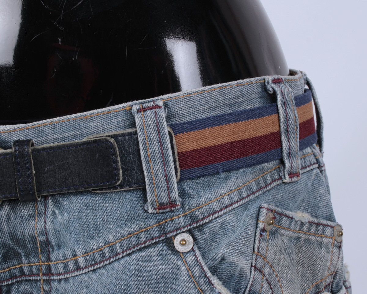 Lacoste × Vintage Lacoste Vintage Stretch Canvas Leather Mens/Unisex Belt Size ONE SIZE - 5 Thumbnail