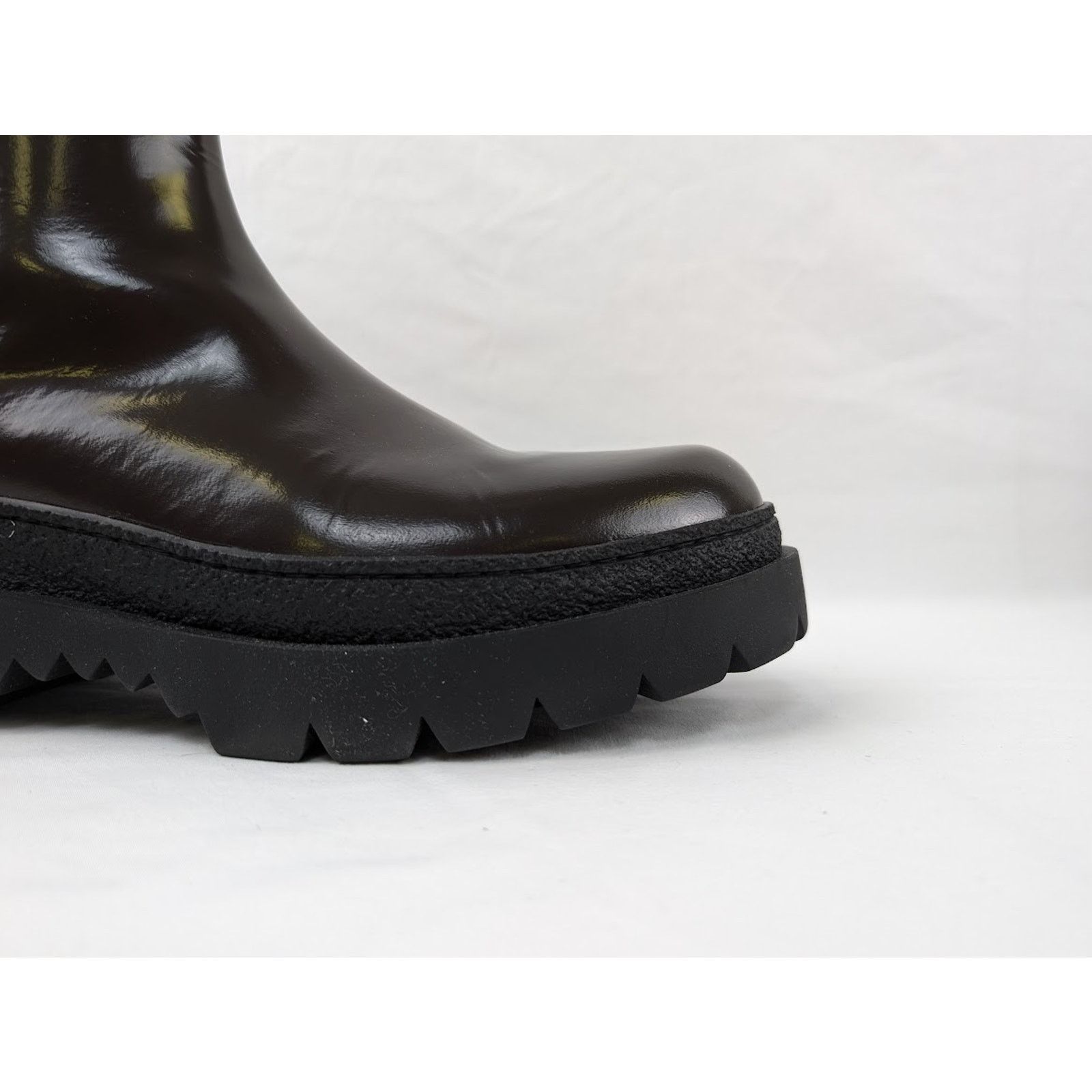 Bottega Veneta o1rshd1 Texas Calf Highway Ankle Boot in Fondant/Black Size US 12 / EU 45 - 3 Thumbnail