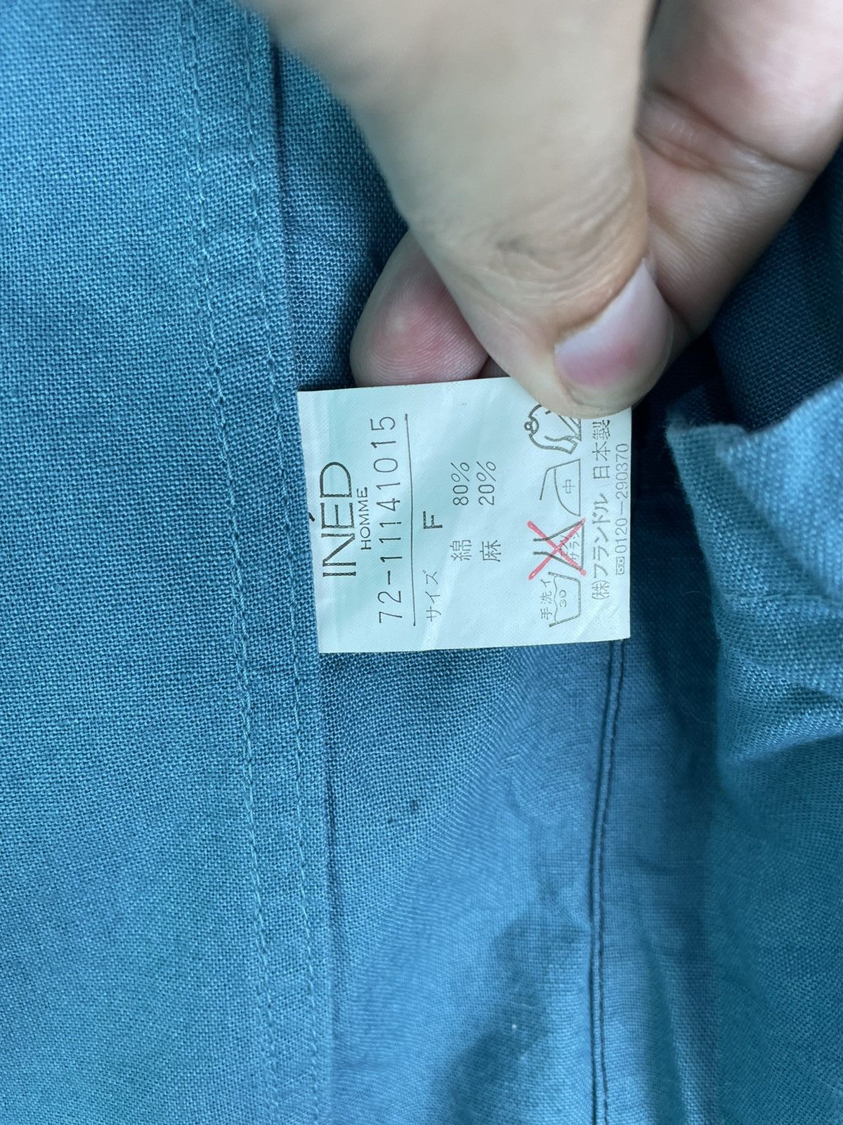 Yohji Yamamoto 90s INED Yohji Yamamoto red label tag workwear chore jacket Size US M / EU 48-50 / 2 - 6 Thumbnail