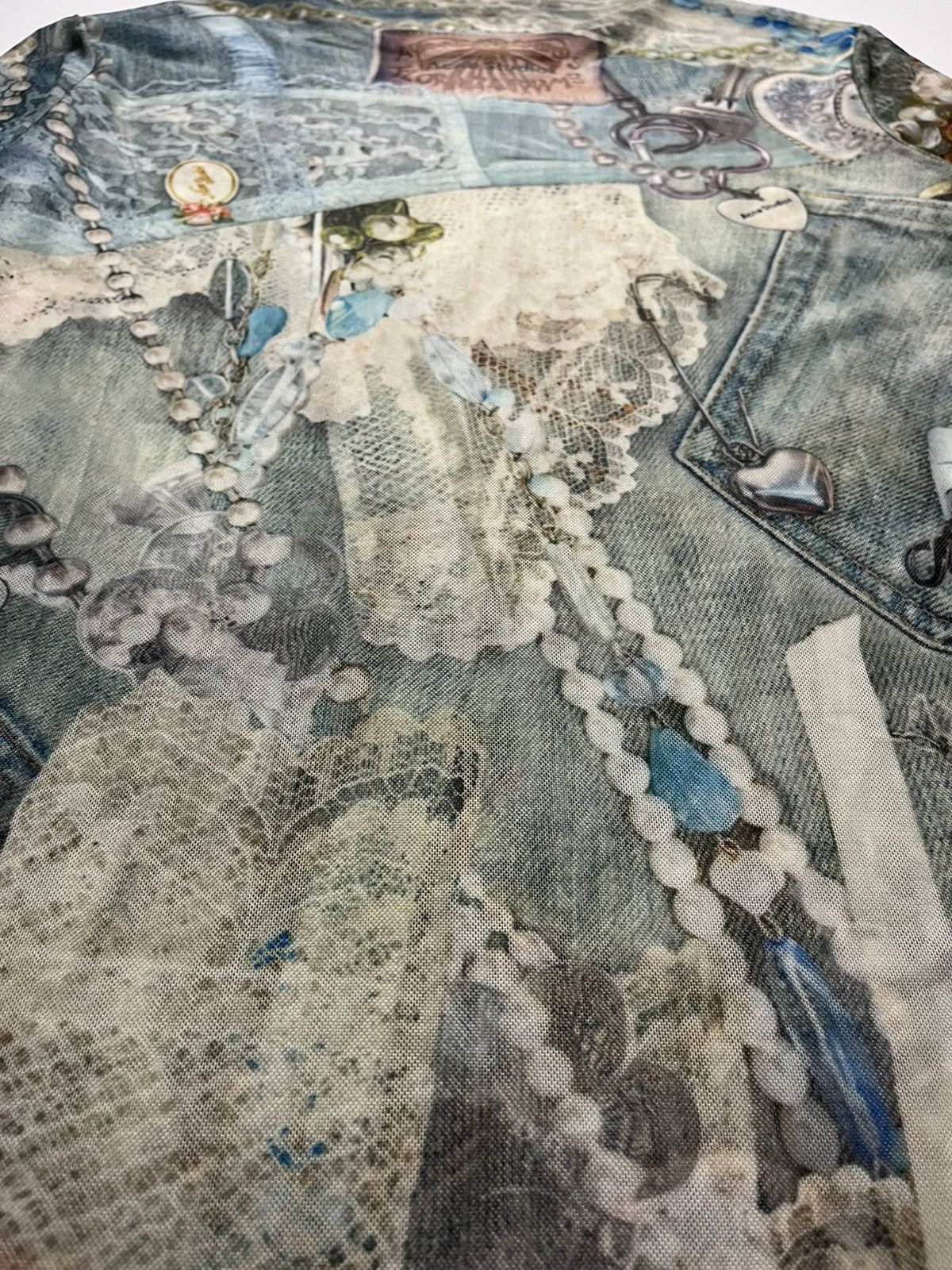 Acne Studios Acne Studio Elway Printed Mesh Top Size M / US 6-8 / IT 42-44 - 14 Thumbnail