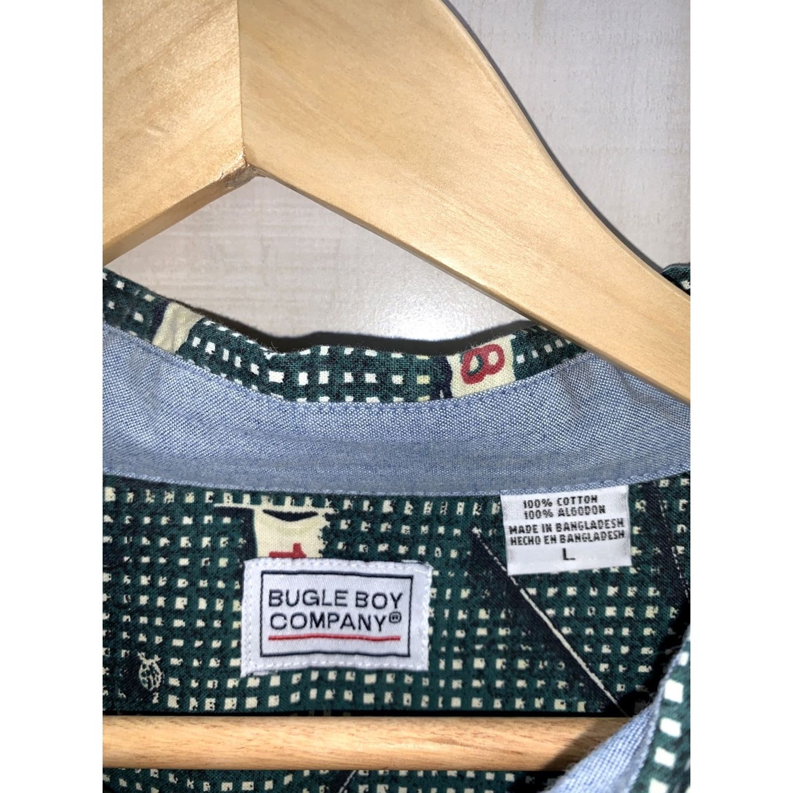 Bugle Boy VINTAGE Bugle Boy All Over Golf Print Cotton Short Sleeve Button Up Mens NWT Size US 33 - 2 Thumbnail