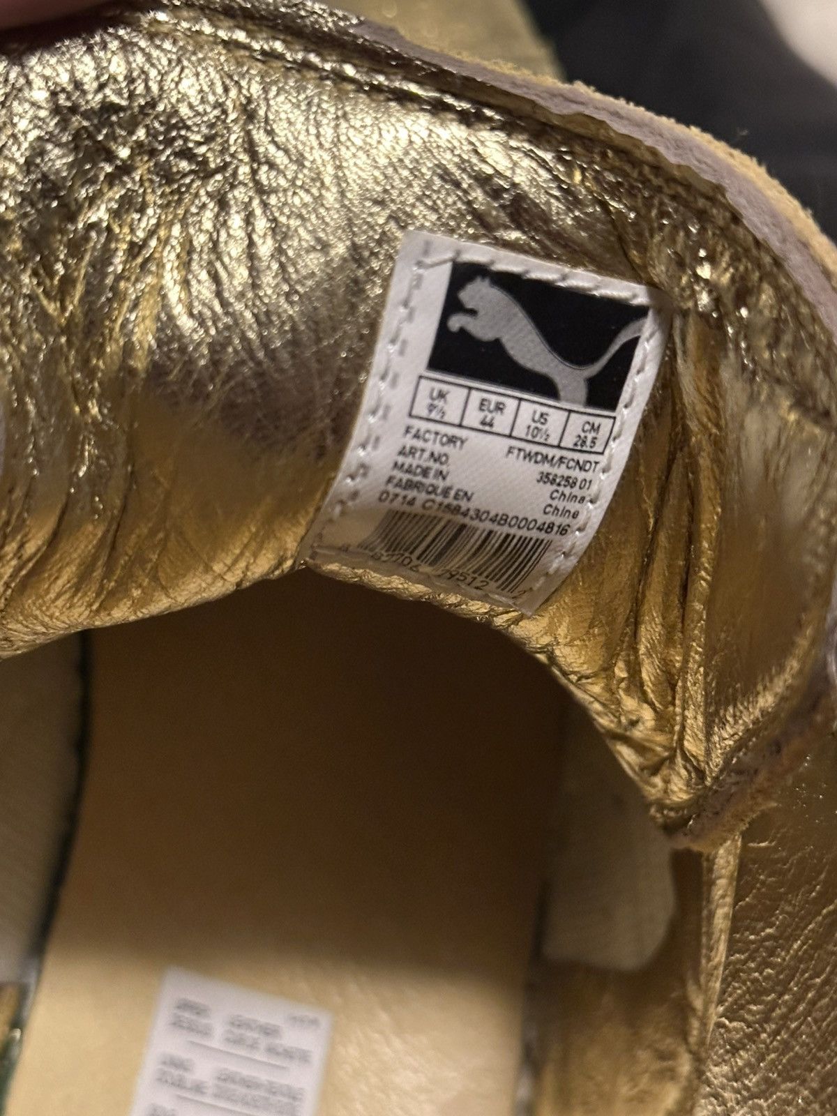 Puma Puma x Meek Mill 24k Gold Size US 10.5 / EU 43-44 - 4 Thumbnail