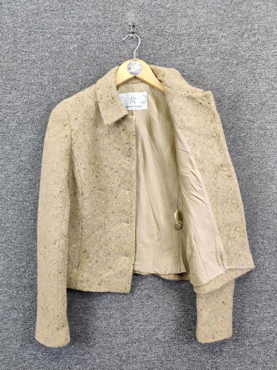 Tsumori Chisato Tsumori Chisato By Issey Miyake Cropped Wool Tweed Jacket Size US M / EU 48-50 / 2 - 7 Thumbnail