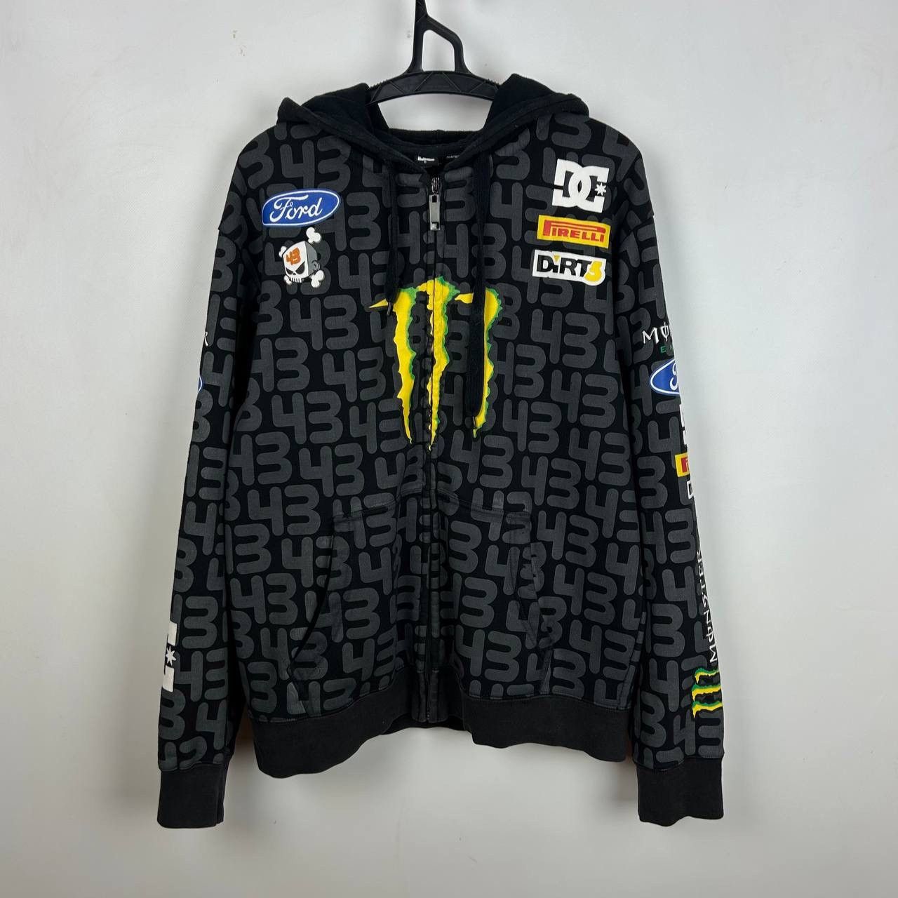 DC RARE KEN BLOCK #43 DC SHOES FORD MONSTER ENERGY ZIP HOODIE Size US L / EU 52-54 / 3 - 1 Thumbnail