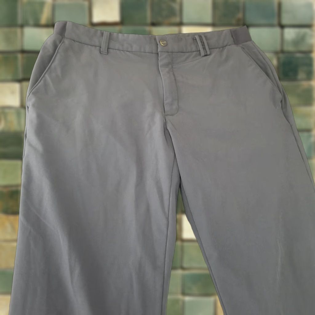 Vintage VINTAGE Jean Michel Basquiat Pants Mens 33x28 Gray Tech Performance Chino Golf Stretch Size US 33 - 1 Thumbnail