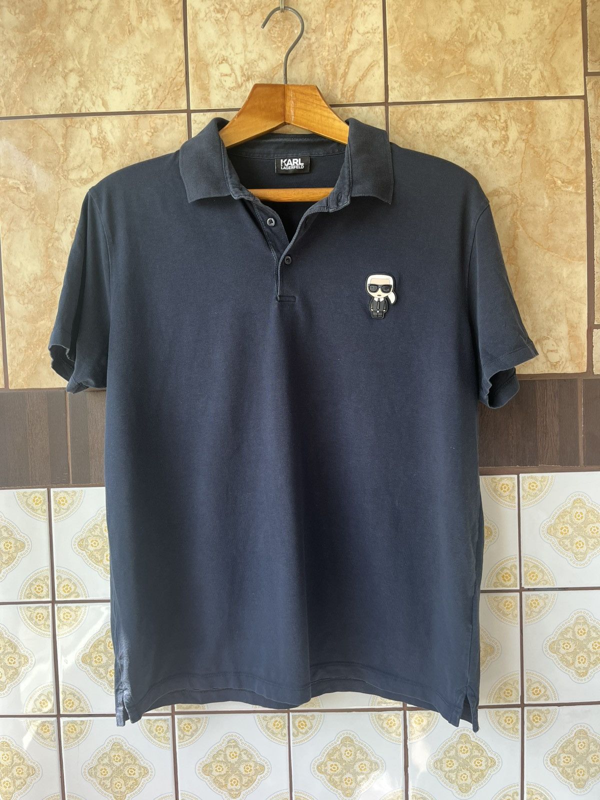 Karl Lagerfeld Karl Lagerfeld polo dark blue Size US XL / EU 56 / 4 - 1 Thumbnail