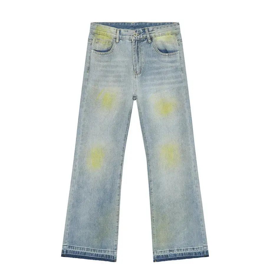Japanese Brand Retro loose hip-hop micro flared jeans Size US 32 / EU 48 - 5 Thumbnail