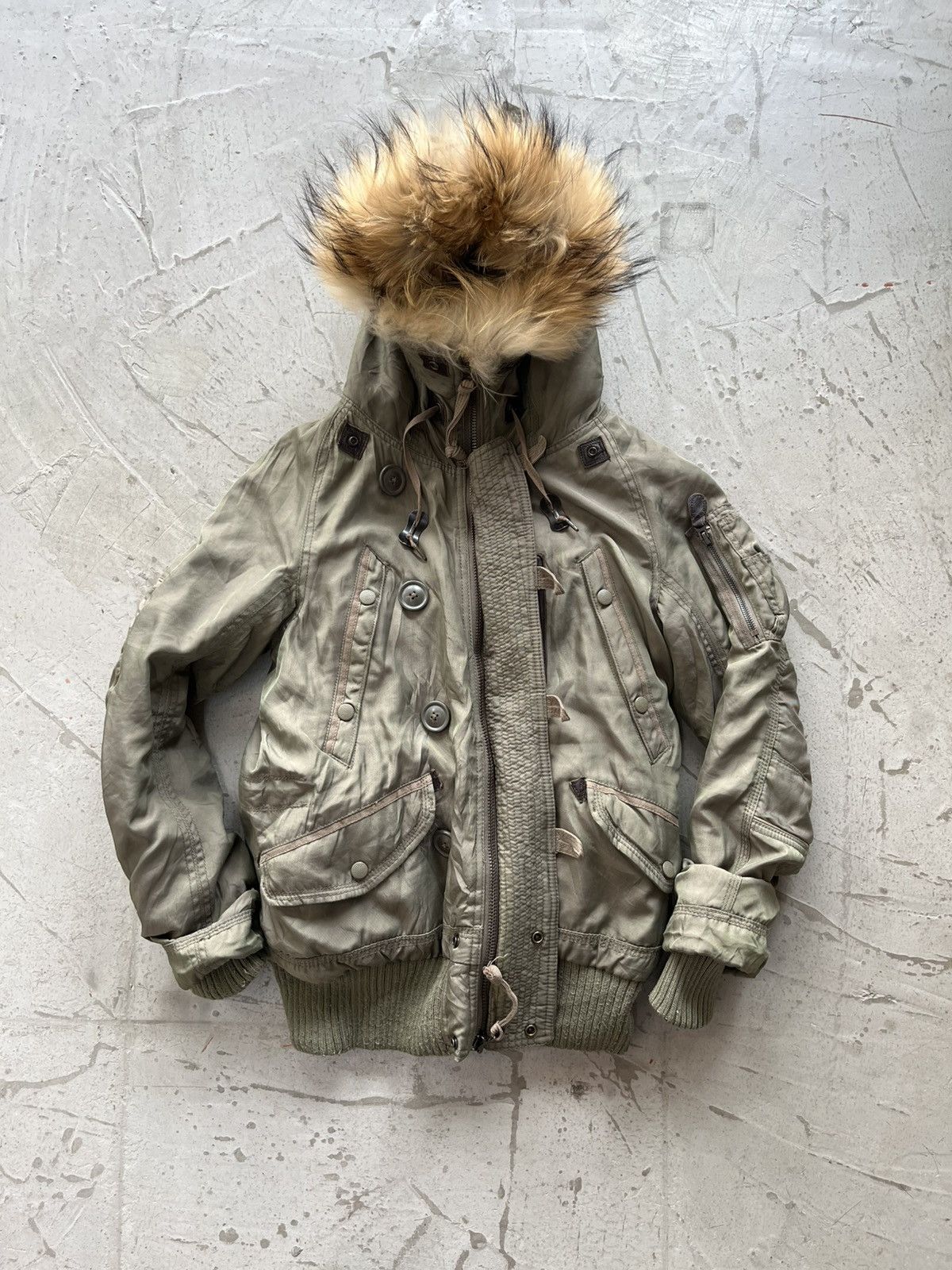 If Six Was Nine × Japanese Brand × Le Grande Bleu (L.G.B.) 💥RARE Archive Japan G.O.A. Bomber hoodie jacket x FUR Size US M / EU 48-50 / 2 - 2 Thumbnail