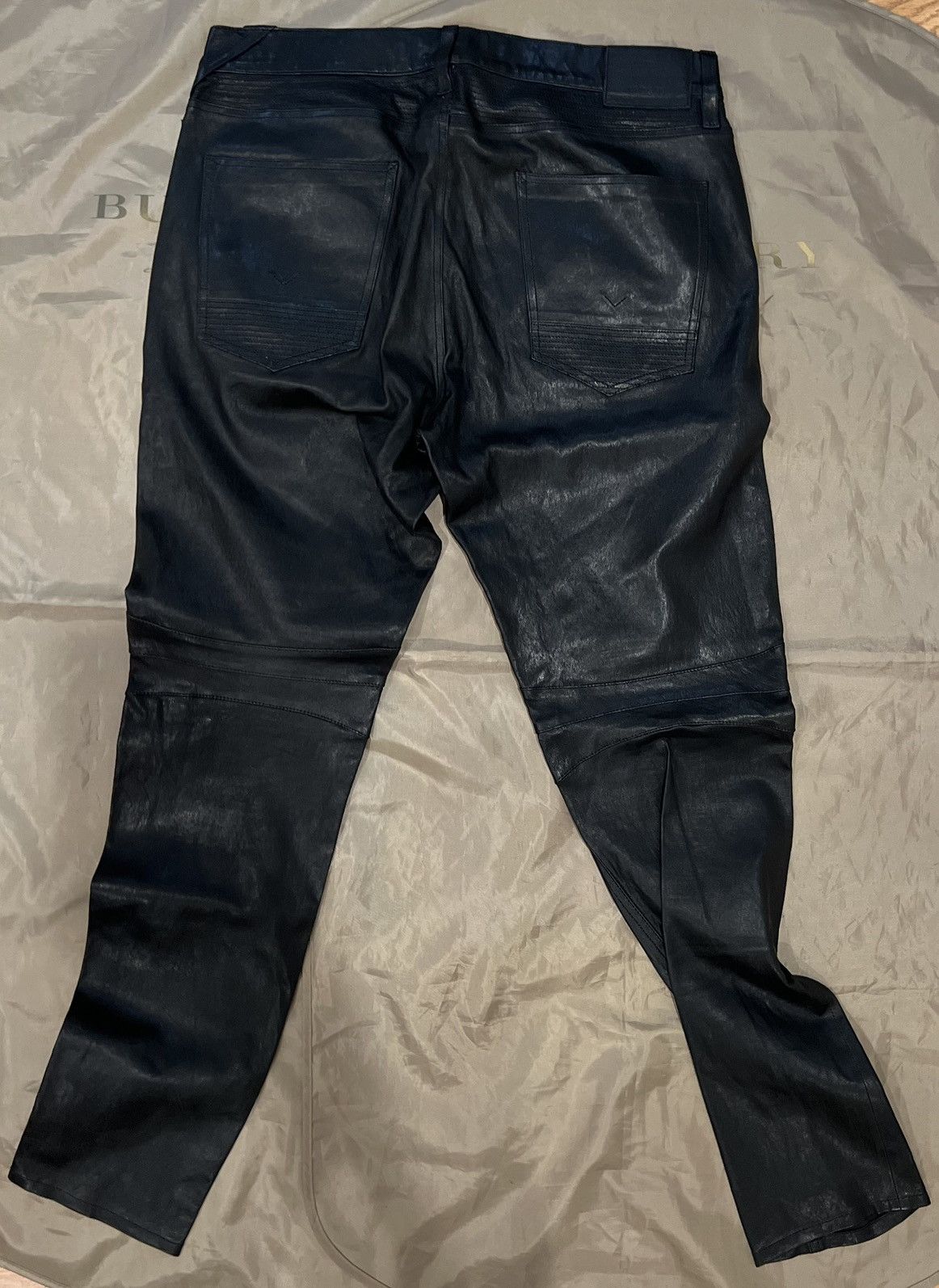 Hudson Hudson Men's The Blinder V2 Skinny Leather Jeans size 36 Size US 36 / EU 52 - 8 Thumbnail