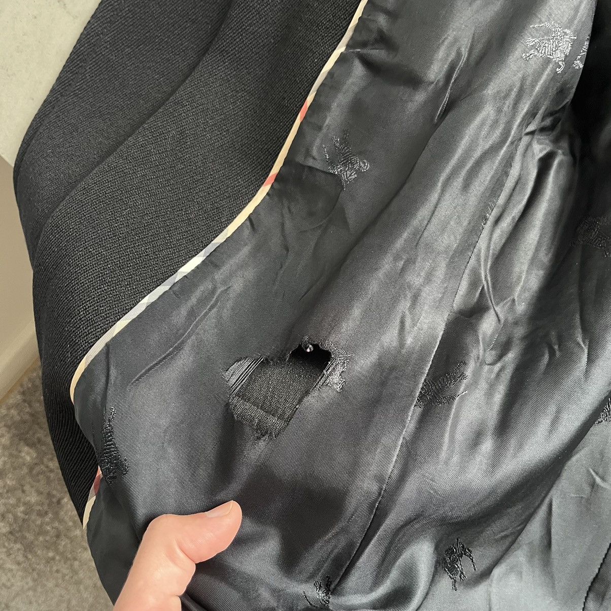 Burberry Vintage Burberry Duffer Coat Black Size UK 12 Size M / US 6-8 / IT 42-44 - 8 Thumbnail