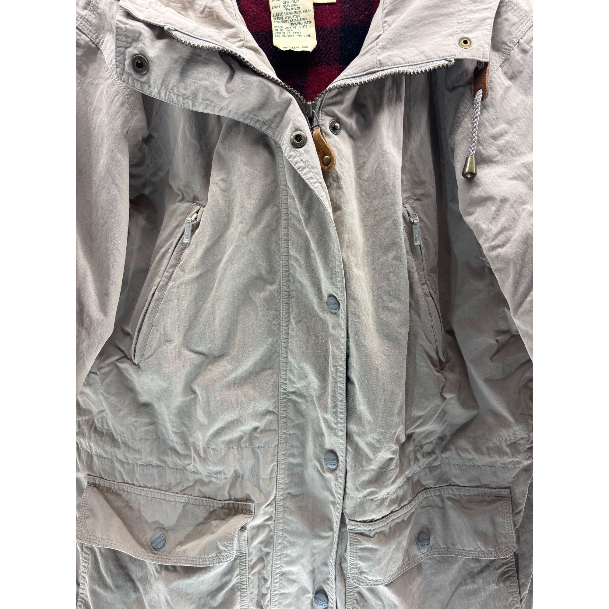 L.L. Bean Vintage L.L. Bean Womens Medium Hooded Jacket Parka Coat Cot Size M / US 6-8 / IT 42-44 - 4 Thumbnail