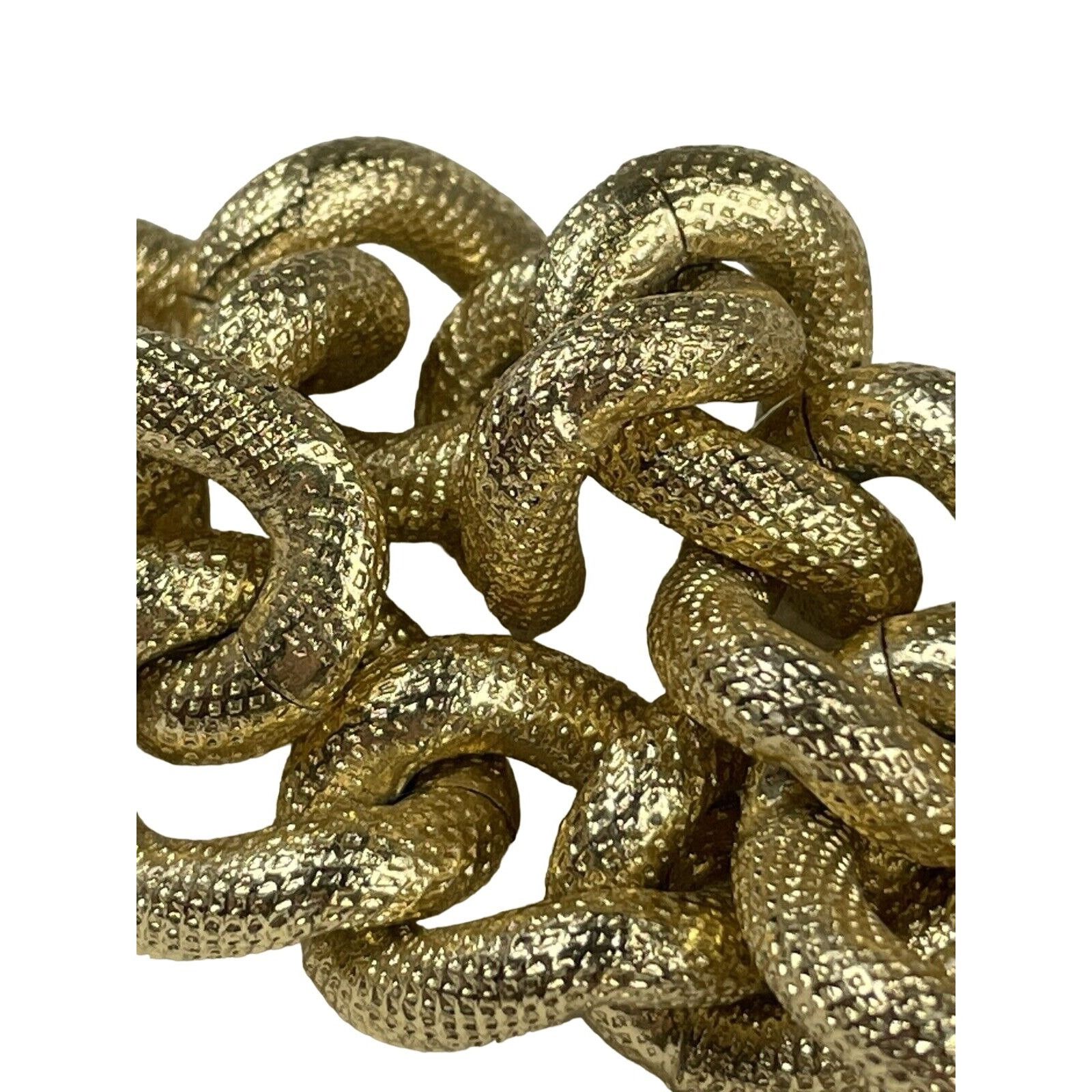 Vintage Women’s Bracelet Gold Metal Fashion Jewelry Chunky Chain Thi Size ONE SIZE - 5 Thumbnail