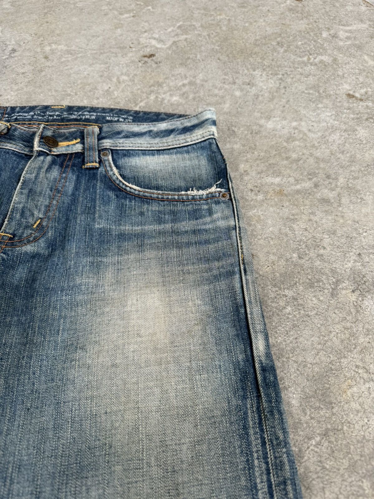Le Grande Bleu (L.G.B.) Japanese Edwin 511 RV Flared Jeans Distressed Mud wash Size US 30 / EU 46 - 16 Thumbnail