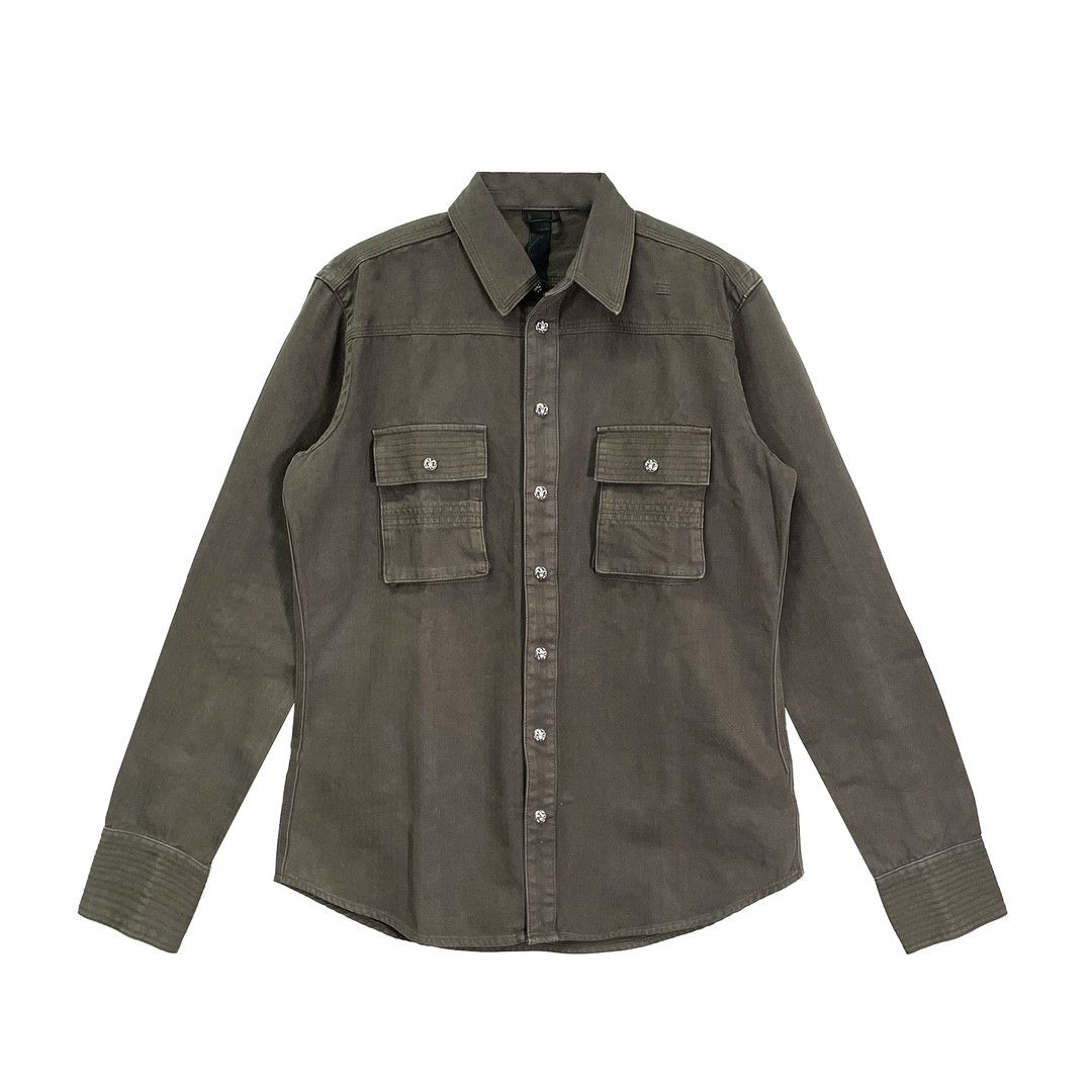 Chrome Hearts BS Fleur Patch Military Shirt