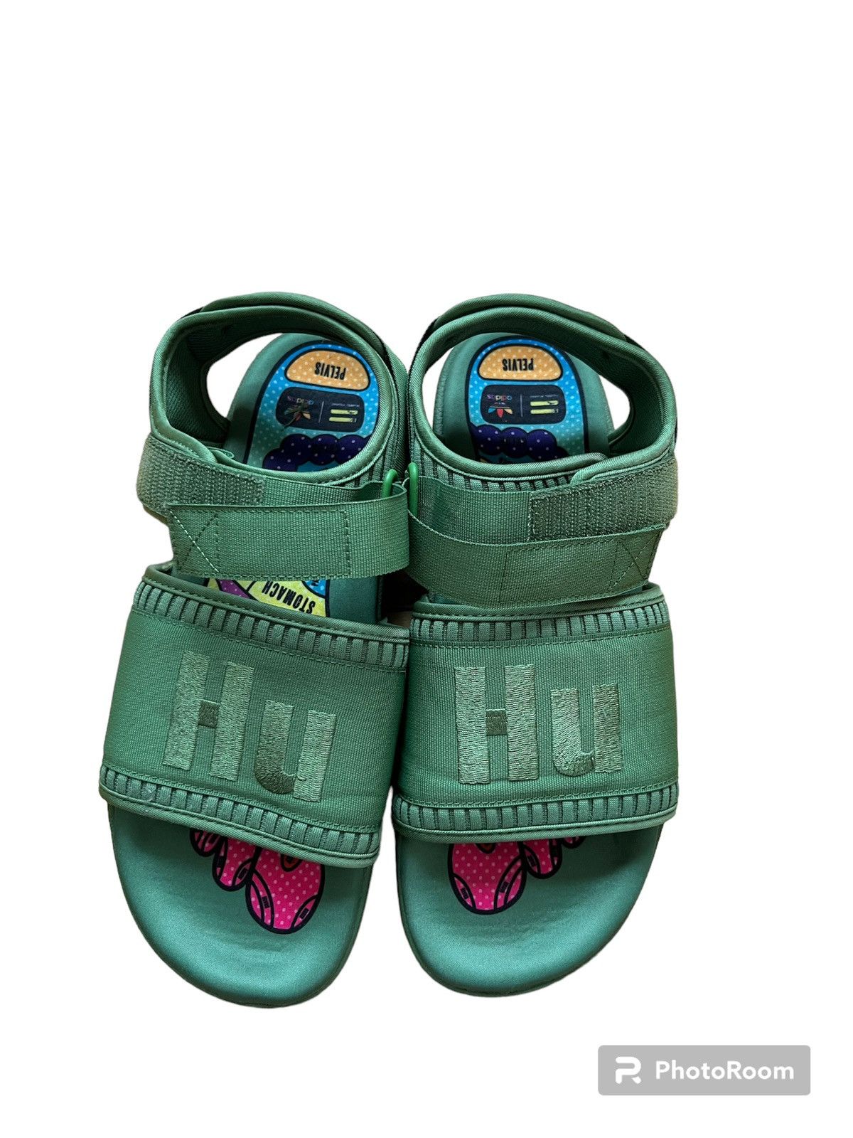Adidas Pharrell adidas Pharrell x Adilette 2.0 Sandal Tribe Green Grailed