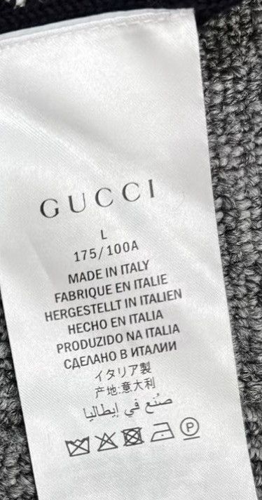 Gucci Gucci/All-Over Print Panel Stripe Knit Cardigan K12 Size L / US 10 / IT 46 - 7 Thumbnail