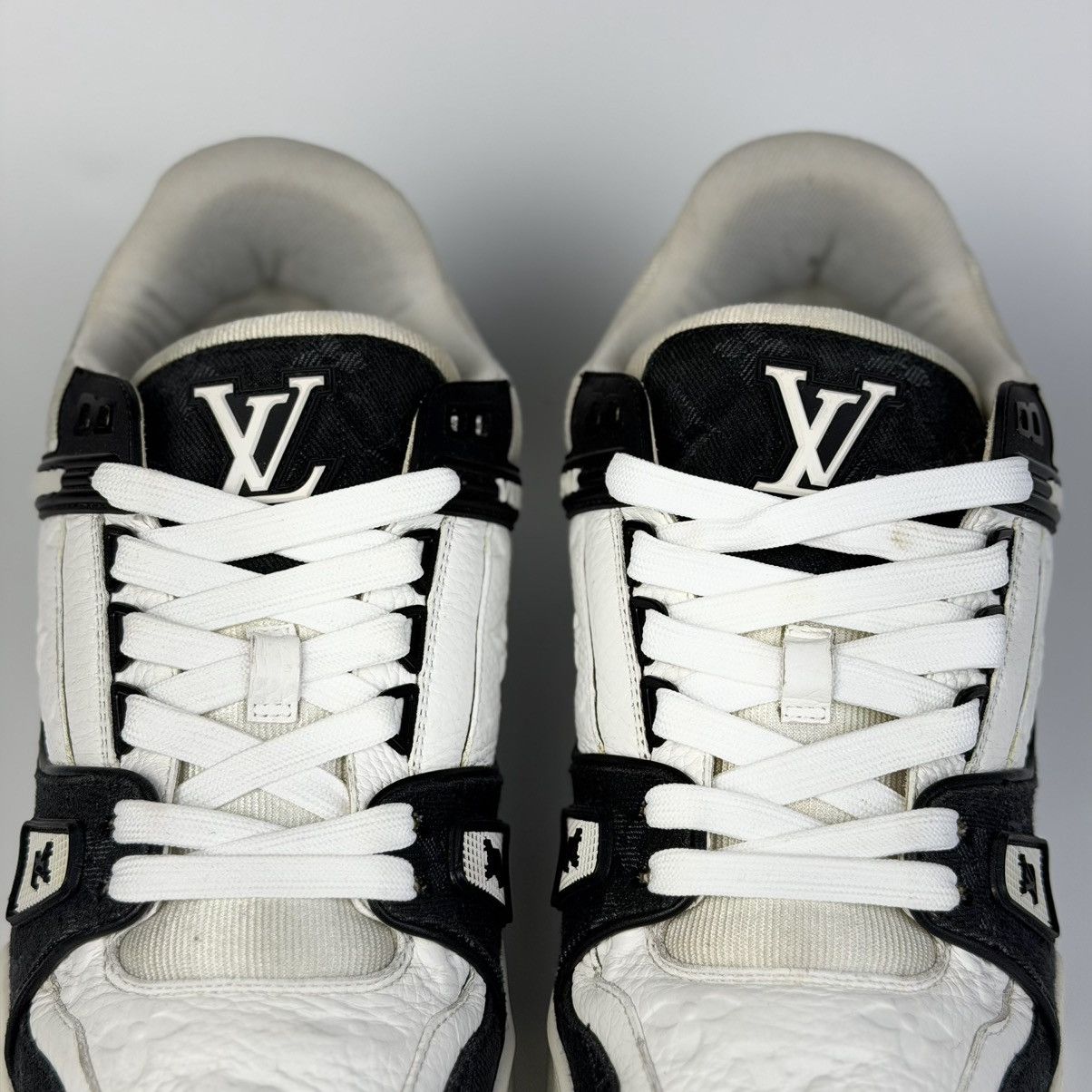 Louis Vuitton Louis Vuitton LV Trainer Black Denim Monogram Size US 9.5 / EU 42-43 - 8 Thumbnail