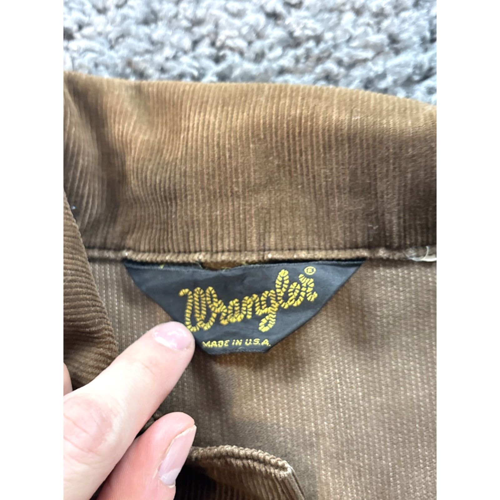 Wrangler VINTAGE Wrangler Jacket Corduroy Pearl Snap Cowboy Cut L Brown 70s USA Made Rare Rockabilly Mens Size US L / EU 52-54 / 3 - 4 Thumbnail