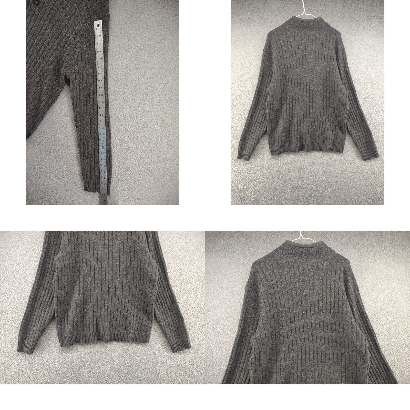 Vintage Woolrich Mens 1/4 Button Long Sleeve Pullover Sweater Size Large Black Knit Button Woolrich Mens Sweater Pullover Classic All Seasons Mens Size US L / EU 52-54 / 3 - 8 Thumbnail