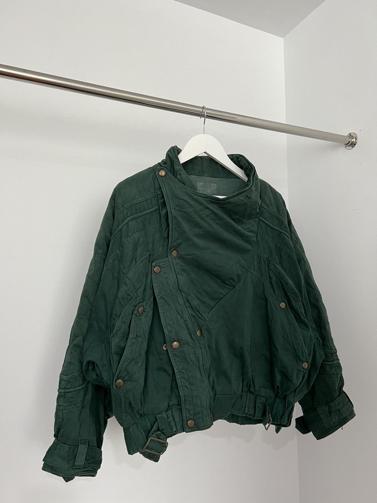 image of 20471120 x Archival Clothing Avant Garde If Six Was Nine Style Japanese Jacket Cargo 90's in Green 