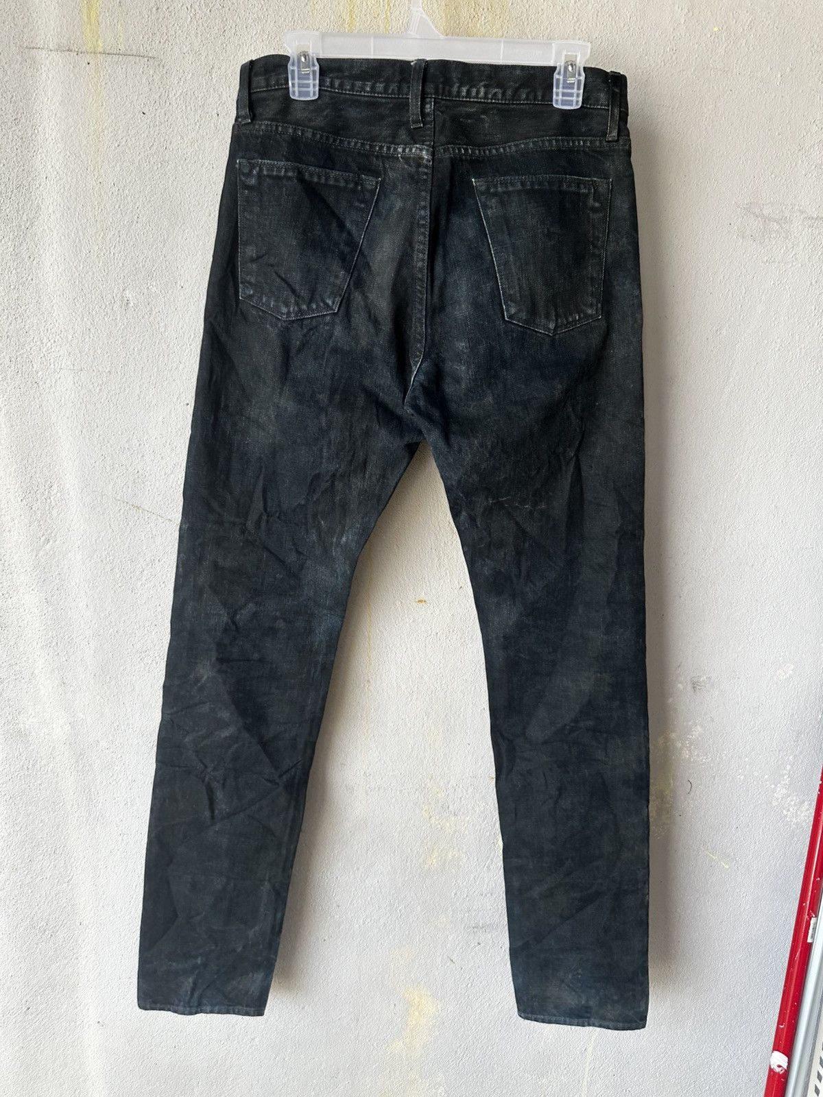 Helmut Lang Helmut Lang Archive Layer-Dye Waxed-Effect Skinny Denim Size US 29 - 2 Thumbnail