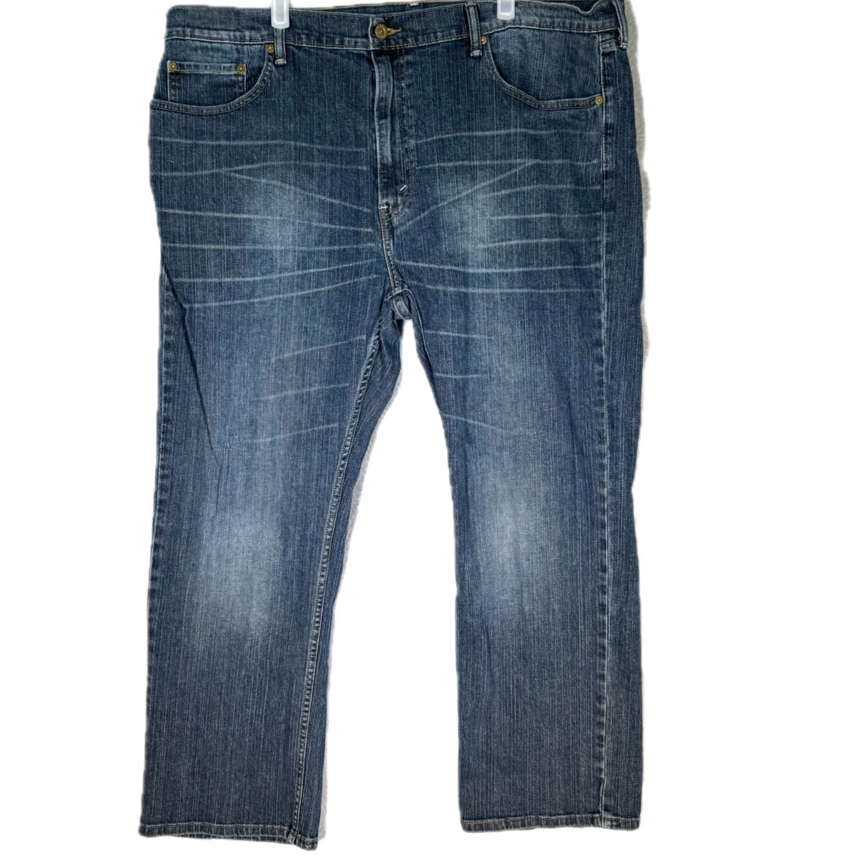 Levi's Levi’s 559 Mens Jeans 42 x 30 Blue Denim High Rise Straight Leg 100% Cotton Size US 42 / EU 58 - 2 Thumbnail