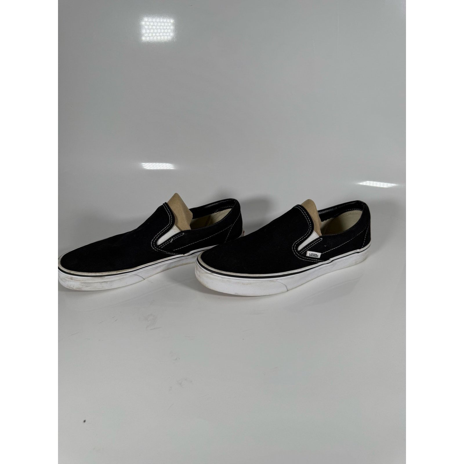 Vans Vans Classic Slip-On Black Canvas Skate Shoes Women’s Size 8 Size US 8 / IT 38 - 1 Thumbnail
