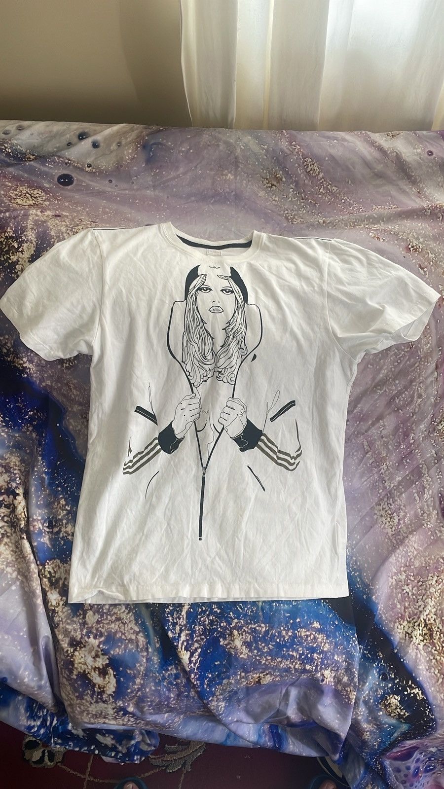 Adidas × Vintage Vintage Adidas Ski Girl tee 2000s - Medium Size US M / EU 48-50 / 2 - 2 Thumbnail