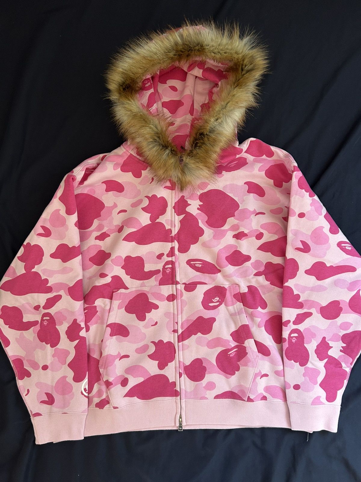 Bape BAPE X CACTUS JACK X DON TOLIVER FAUX FUR SHARK ZIP