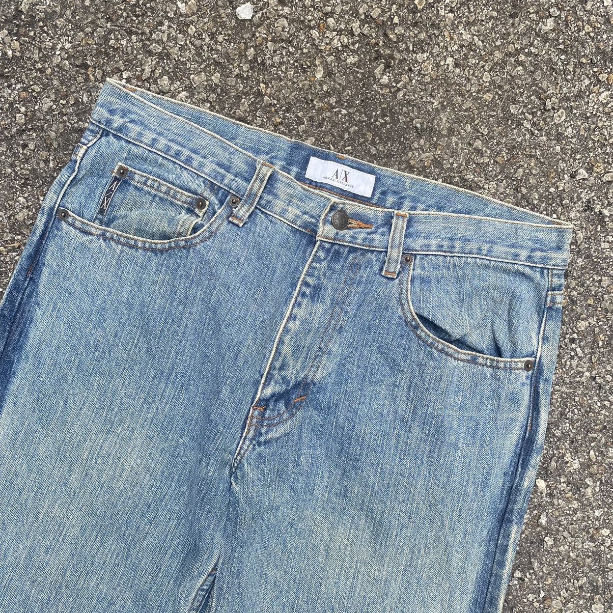 Kapital Flare Jeans Armani Exchange Boot Cut Denim Washed Blue Size US 32 / EU 48 - 8 Thumbnail