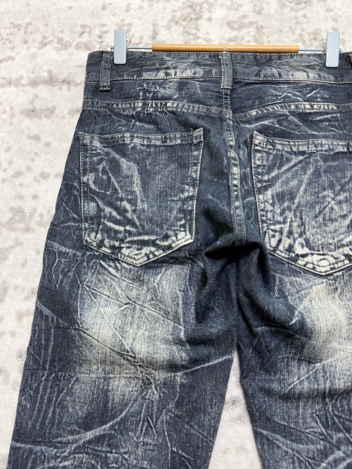 Hysteric Glamour Vintage Exit Lightning Wash Straight Y2K Poem Denim Jeans Size US 29 - 10 Thumbnail